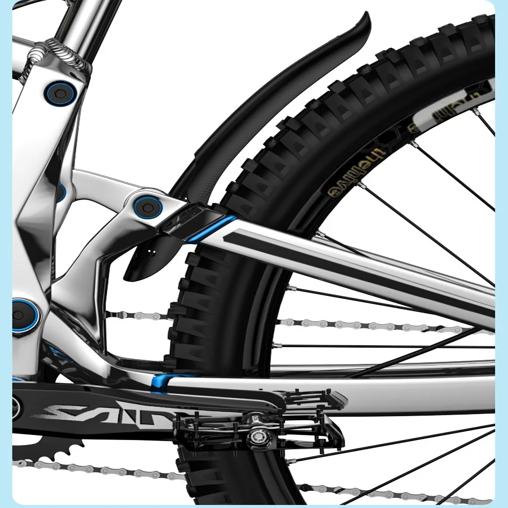 1PC Guardabarros de Bicicleta MTB, Guardabarros Delantero y Trasero para Bicicleta de Montaña y Carretera, Accesorios de Ciclismo para Descenso BXM con Retención de Lodo