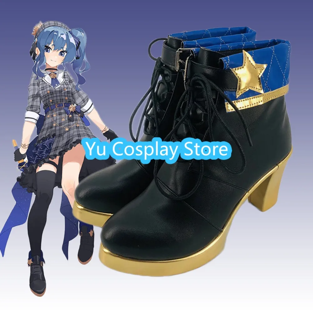 

Yu Косплей Магазин Hololive Hoshimachi Suisei Обувь для косплея Аниме Обувь для косплея Сапоги Костюмы на Хэллоуин Реквизит