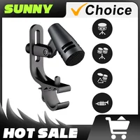 Micrófono de tambor con cable para instrumento cardioide serie dinámica E604 e 604 con soporte de brazo de abrazadera para grabación profesional