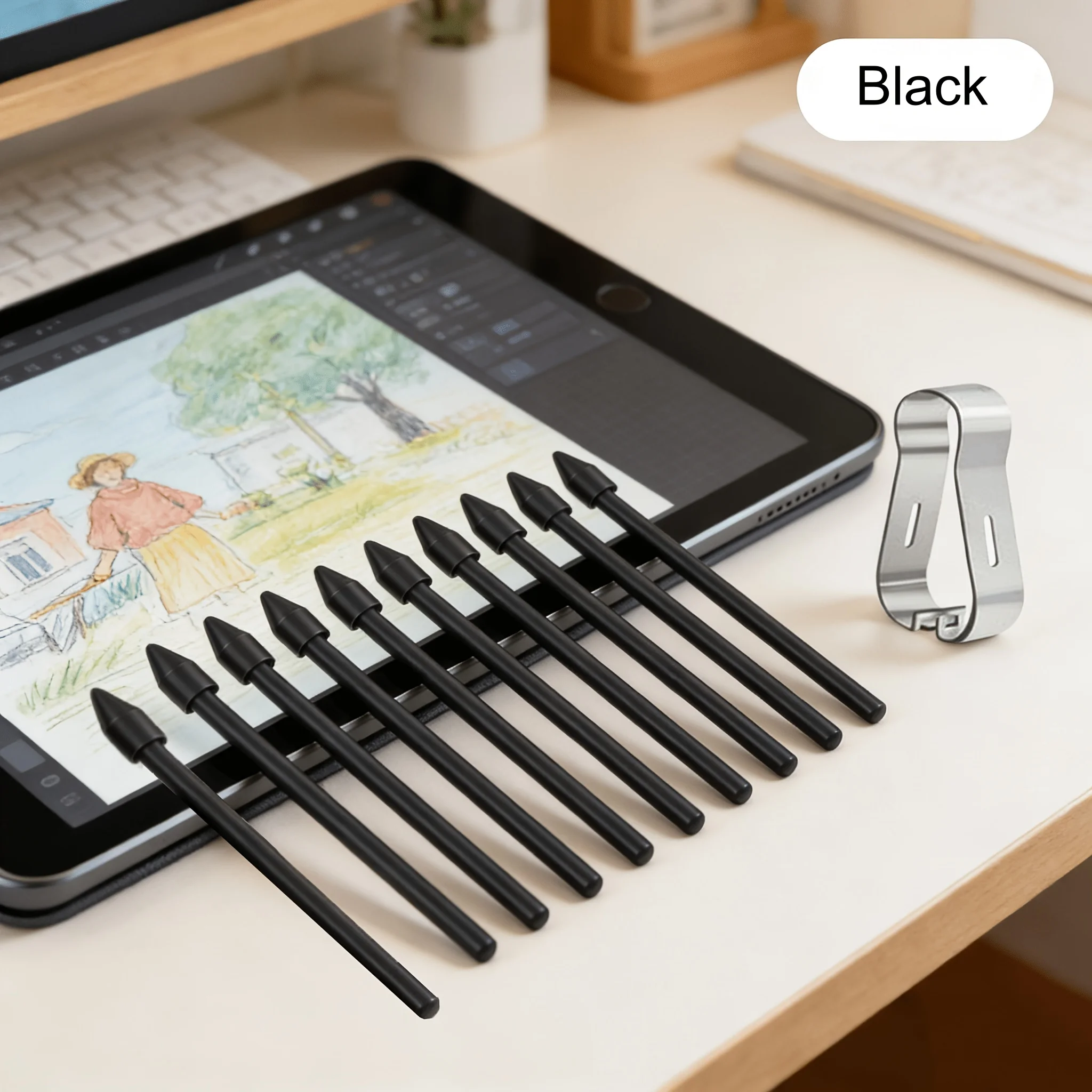 10pcs ABS+PC Replacement Nibs for Samsung Galaxy Tab S6 Lite S6 S7 FE S8 S8+ S8 Ultra S9, Spare Stylus Pen Tips with Removal Too