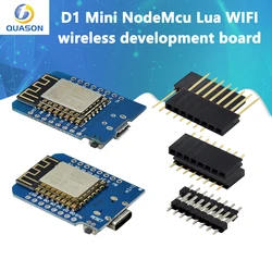 ESP8266 ESP-12 ESP-12F ESP12F CH340G CH340 V2 USB For WeMos D1 Mini WIFI Development Board NodeMCU Lua IOT Board 3.3V With Pins