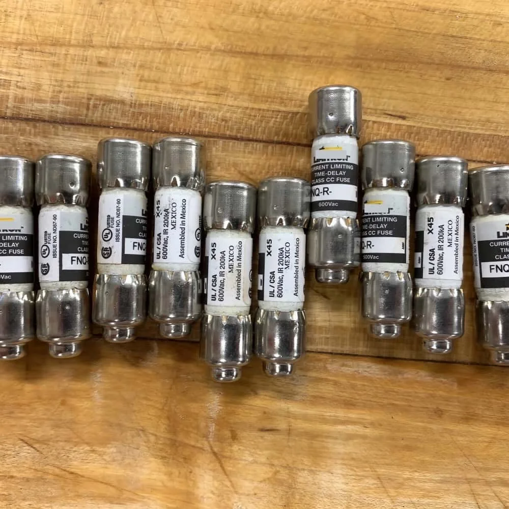 FNQ-R-20  Time Delay Class CC Fuse, 20A 600VAC OEM【10-Pack】