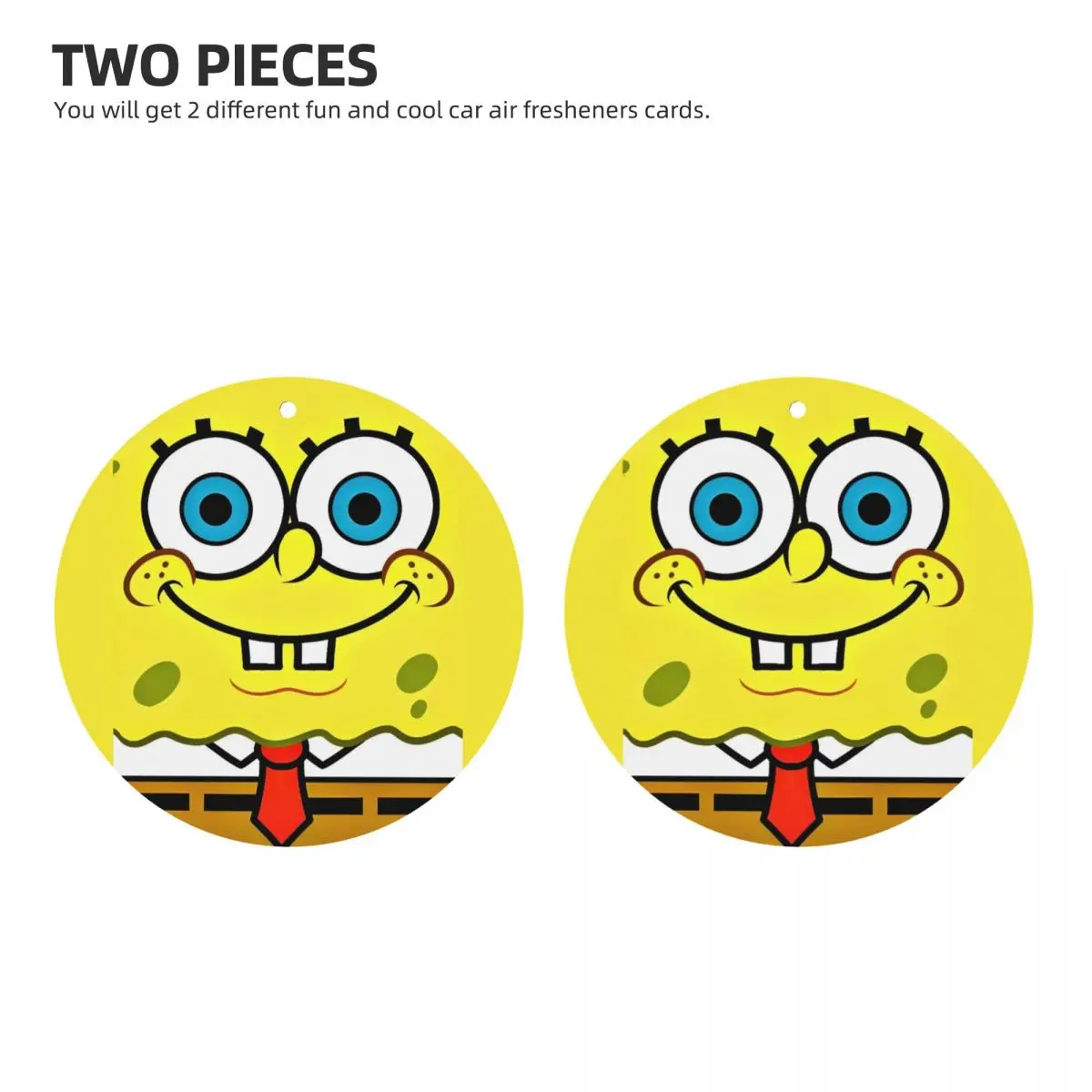 SpongeBobed Anime Cartoon Car Aromatherapy Hanging Ornaments 2PCS Lavender Scent Air Freshener for Cars SUV Trucks