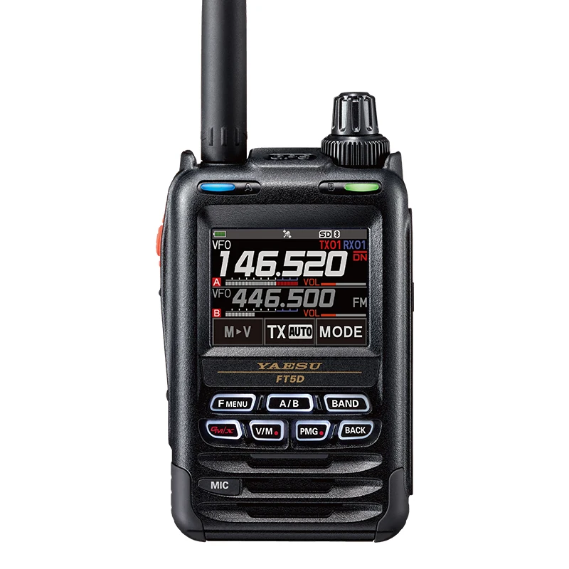 YAESU FT5DR new digital handheld walkie-talkie full color touch waterproof Bluetooth GPS recording