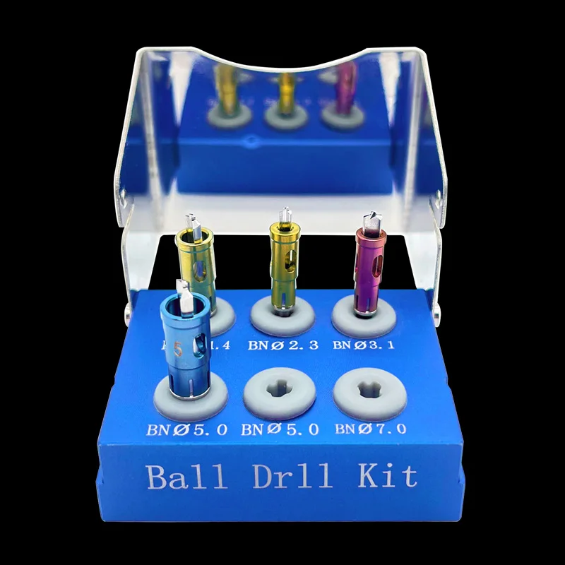 Dental Implant Drill Set Stainless Steel Bone Expander Kit Positioning Guided Tool Bone Collector Bone Ring Drill with Implant