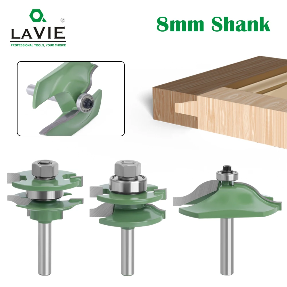 painel da porta do gabinete tenon router bit trilho e stile grupo painel raiser ogee fresa para madeira mm shank mc02033 pcs 01