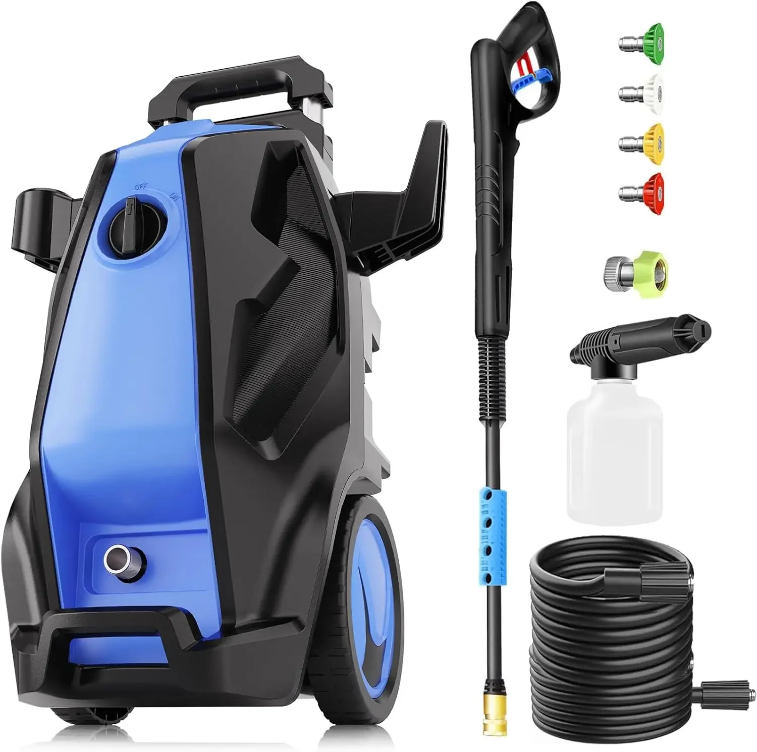 4500PSI Electric Pressure Washer 4.0GPM Power Washers Electric Powered Professional High Pressure Cleaner Machine, Blue