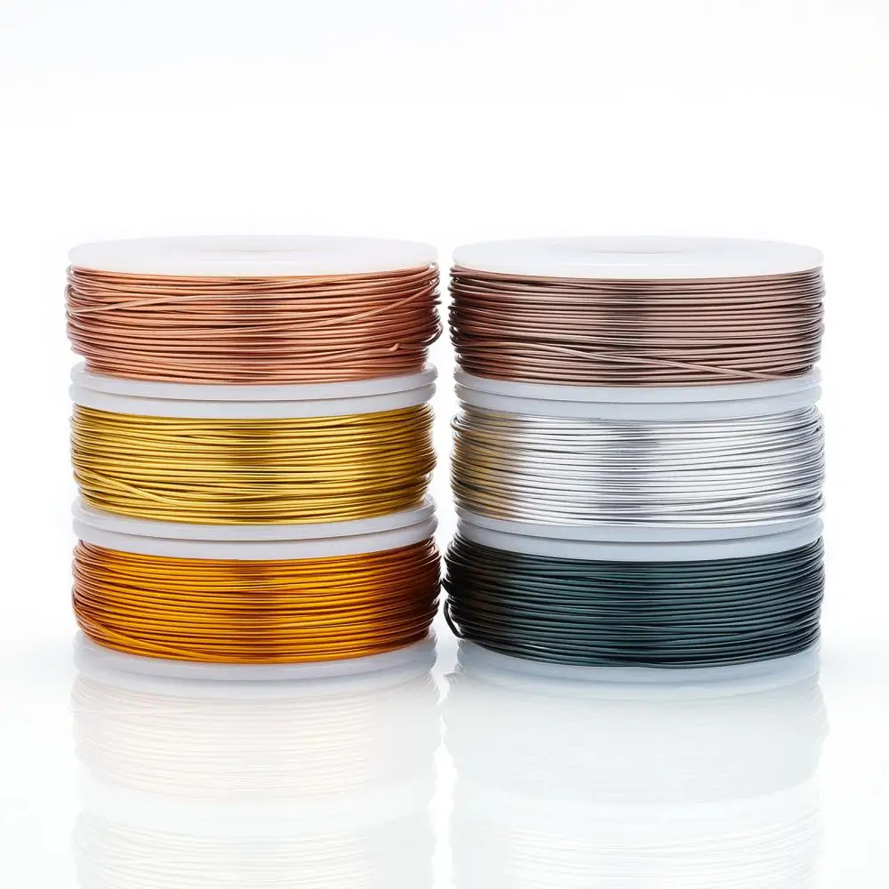 

Matte Aluminum Wire Mixed Color 0.8mm 36m/roll,1.2mm 16m/roll,1.5mm 10m/roll,2mm 5.8m/roll,6 colors 1roll/color 6rolls/set