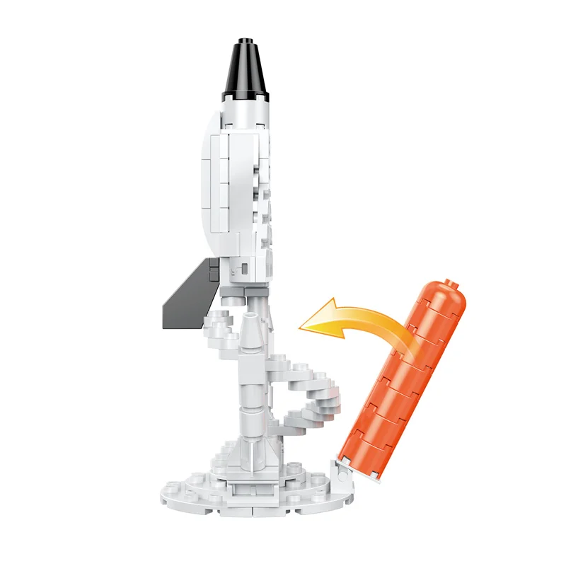 COGO Space Shuttle Building Toy, astronave bianca per gli appassionati di appassionati di Kit di costruzione spaziale