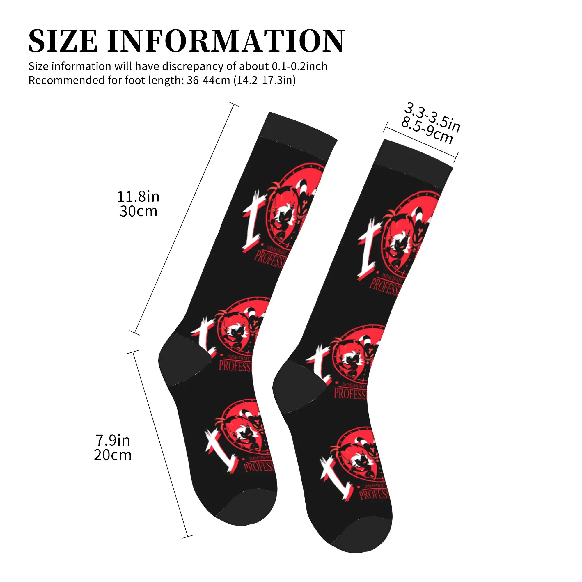 Helluva Boss Animated Musical Film Mens Sports Compression Socks Unisex Funny  Spring Summer Autumn Winter Dress Socks view 4