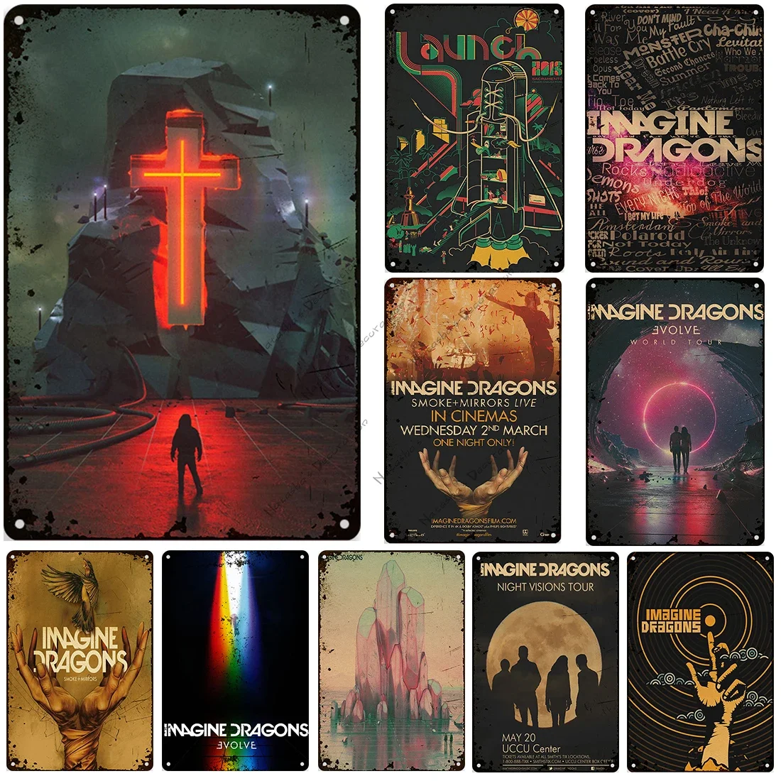 علامة روك معدنية لتزيين جدار الكهف للرجل ، روك ، خمر ، صدئ ، قديم ، حنين ، قديم ، بار ، حانة ، نادي ، ديكور