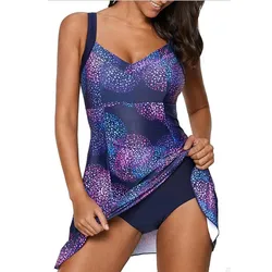 Sexy Tankini Monokini Swimwear Women 2023 New Plus Size Swimsuit Two-piece Bikini Set Summer Beach Wear Bathing Suit Swimdress