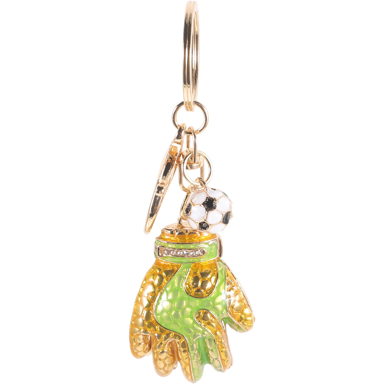 

Goalkeeper Glove Keychain Charms for Purses and Bags Gloves Small Gift Women Accessories Metal Man
