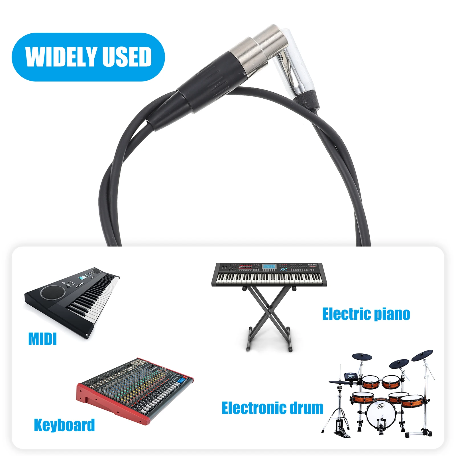 

Balance Audio Cable Video Camera Practical Adapter for Recorder Copper Wire XLR