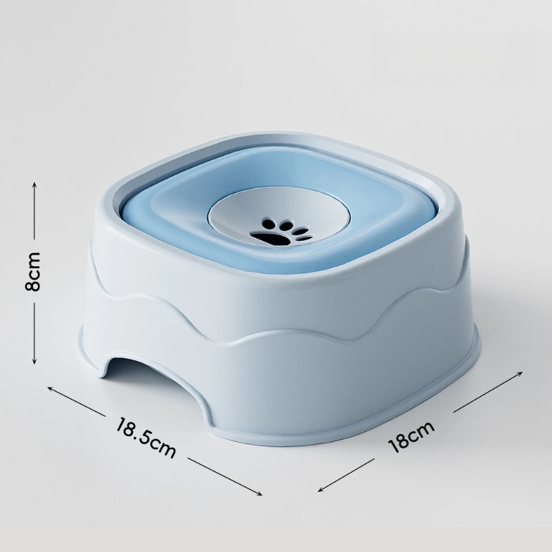 Dog Drinking Water Bowl Floating Non-Wetting Mouth Cat Bowl Without Spill Drinking Water Dispenser Plastic Anti-Over Dog Bowl view 5