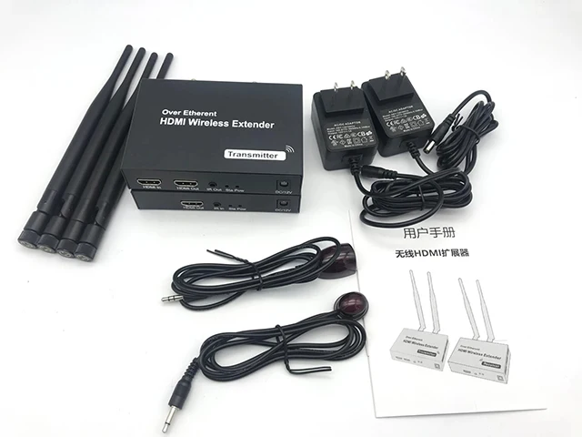 WIFI 2.4GHZ/5GHZ Wireless Hdmi Extender 200m Video HDMI Transmitter Receiver HD Extension 1 TX To 4 RX For PS4 Camera PC To TV