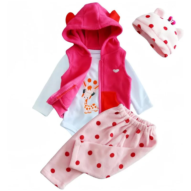 Conjunto De Ropa Para Muñeca Reborn De 35-45 Cm – Top Y Falda Con Velcro, Material Elástico Suave, Regalo Educativo Para Niñas
