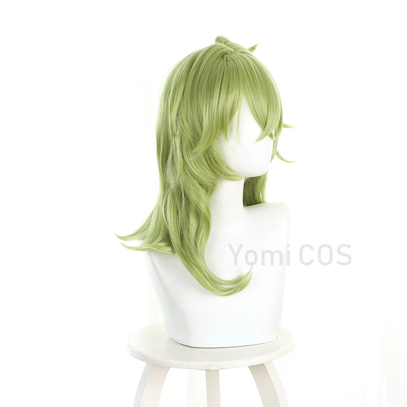 Game Genshin Impact Collei Cosplay Wig Anime Genshin Impact Collei Green Cosplay Hair Heat Resistance Fibre Wigs Role Play