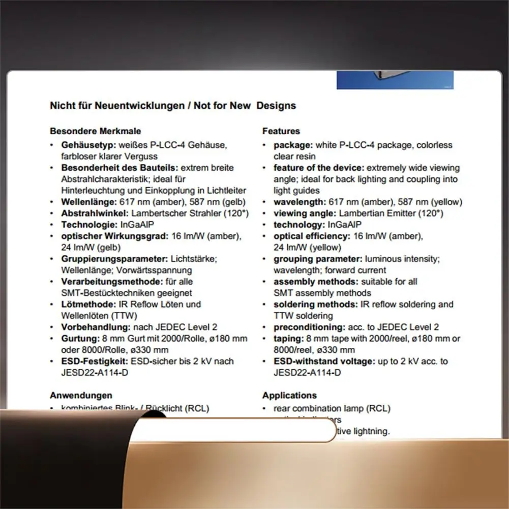 100PCS 3528 Amber+Y…