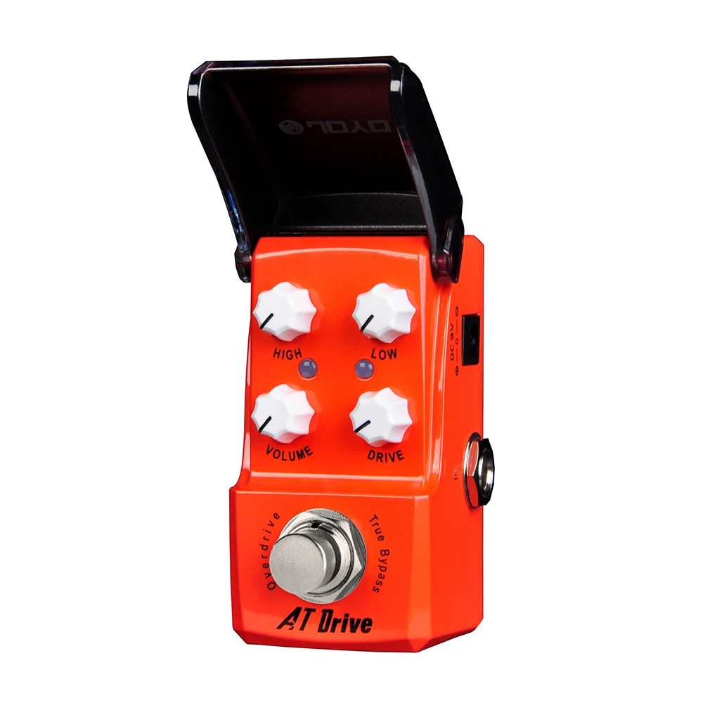 JOYO JF-305 AT DRIVE Pedal efek gitar Overdrive, Pedal gitar kompresi tanam, EQ tinggi rendah dengan efek Overdrive Bluesy