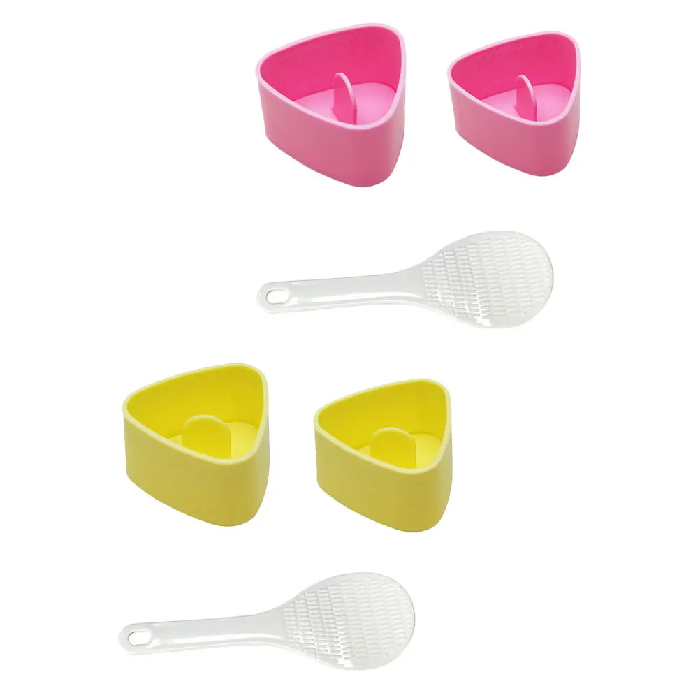 

2Sets Premium PP Onigiri Molds Practical Rice Ball Making Tools Triangle Sushi DIY Kit Kitchen Accessory Kids Sushi Making Tools