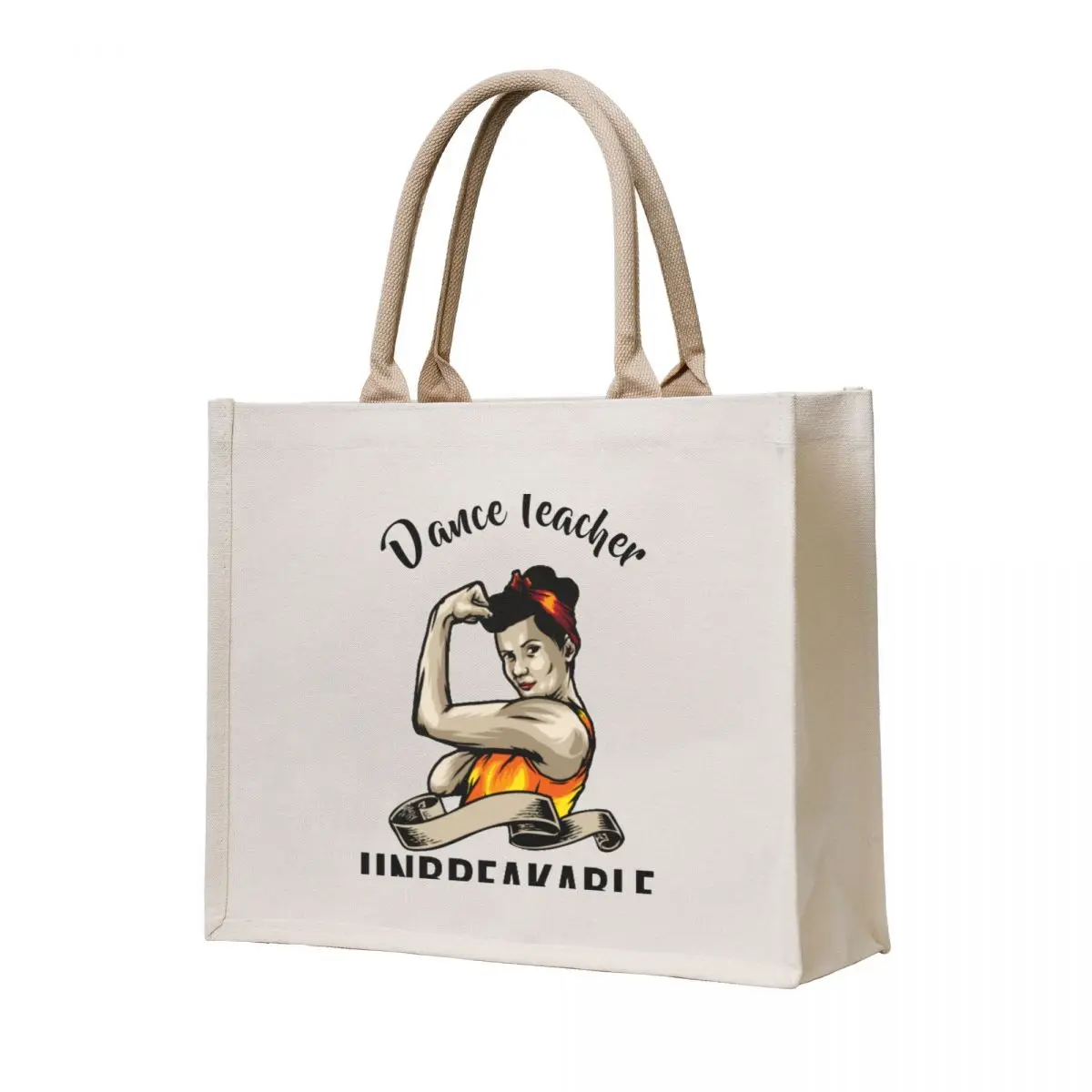 

Unbreakable Dance Teacher - Funny Gift Idea For Dance Teacher Tote Bag tote bag women reusable shopping bag