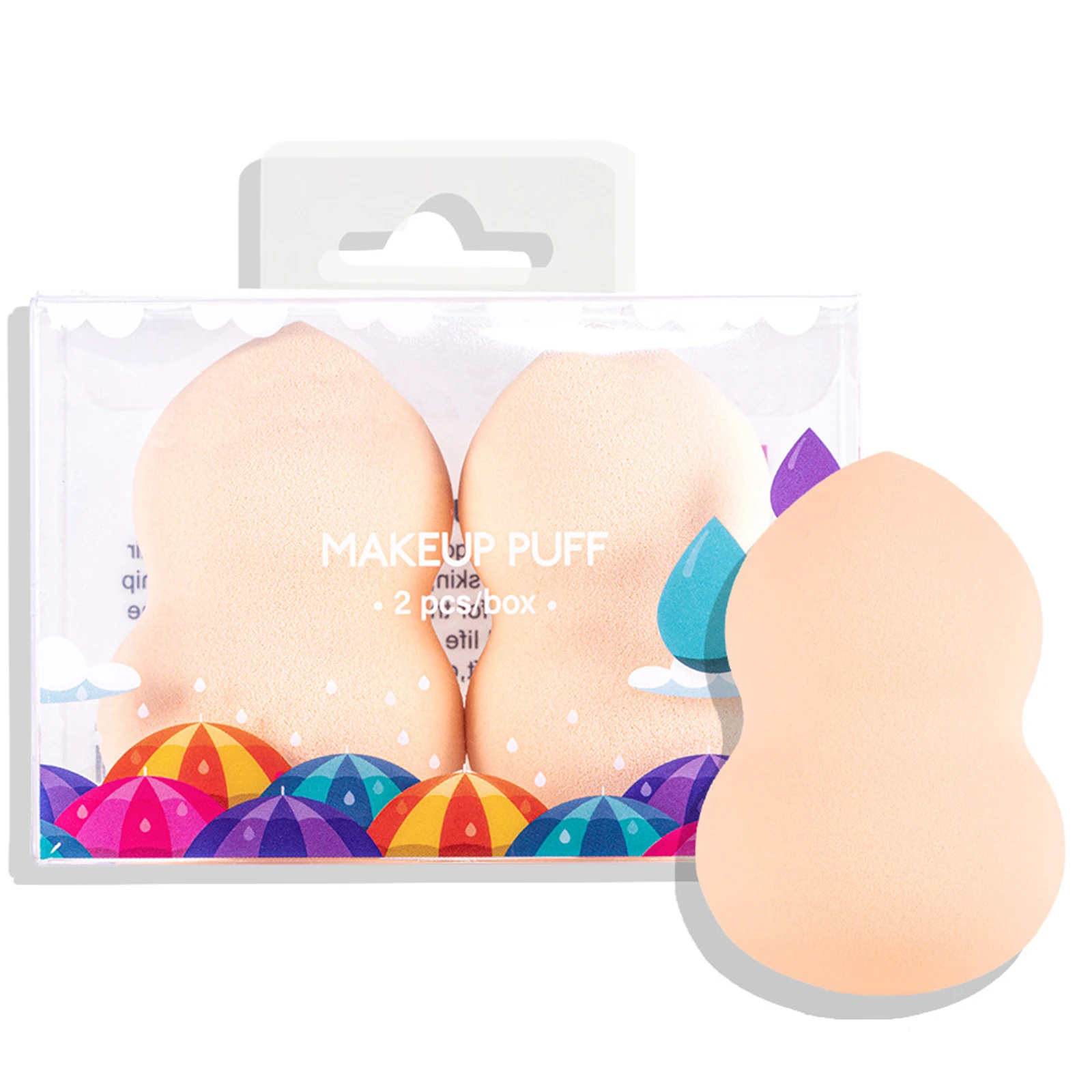 메이크업 스폰지 믹서기 뷰티 에그 소프트 화장품 퍼프 파운데이션, 파우더 퍼프 스폰지, 여성 메이크업 액세서리, 미용 도구, 2 개