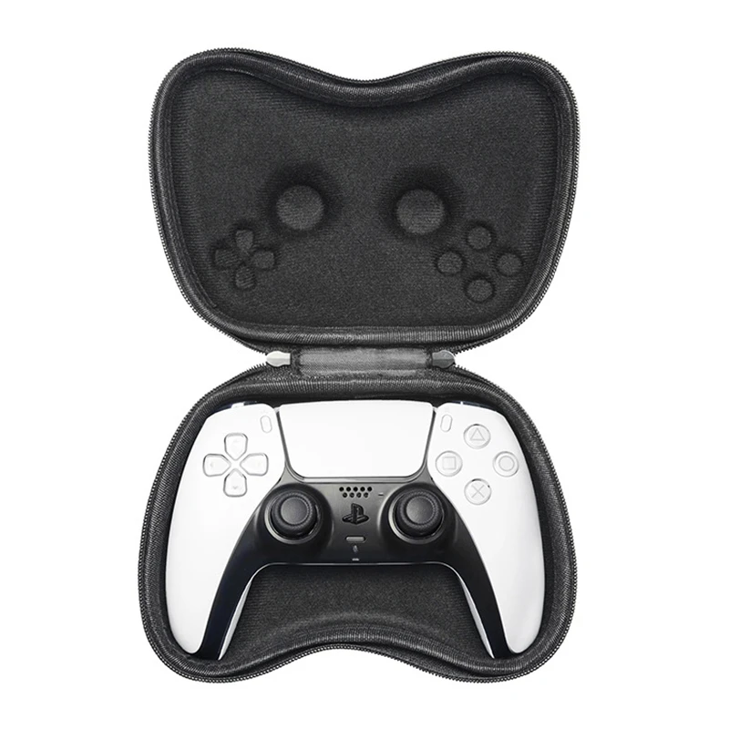 PS5 게임 컨트롤러 운반 케이스, 소니 플레이스테이션 5 듀얼센스 게임패드 쉘용 하드 EVA 보관 가방, 보호 커버, 2 개