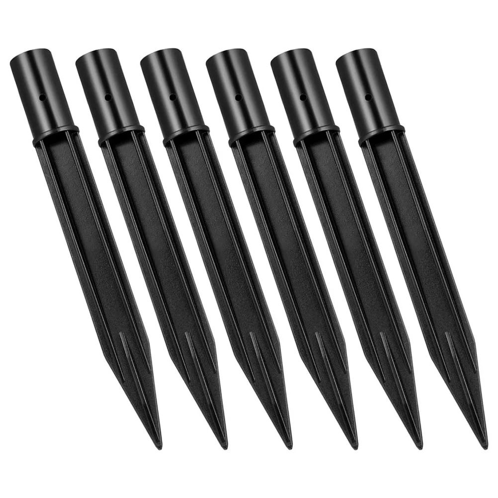 6 Pcs Lawn Lamp Solar Light Spike Replacement Stakes for Outdoor Lights Spikes Abs