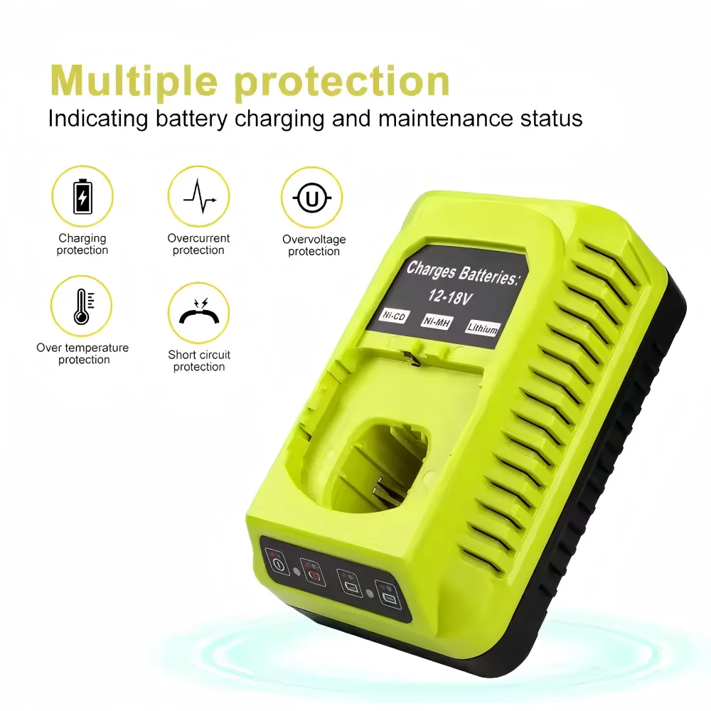 E-Power Charger Rechargeable 18V Lithium Ii-on 3Ah 4Ah 5Ah 6Ah Cordless Drill Power Tool Battery P108 P104  For  RYOBI Battery