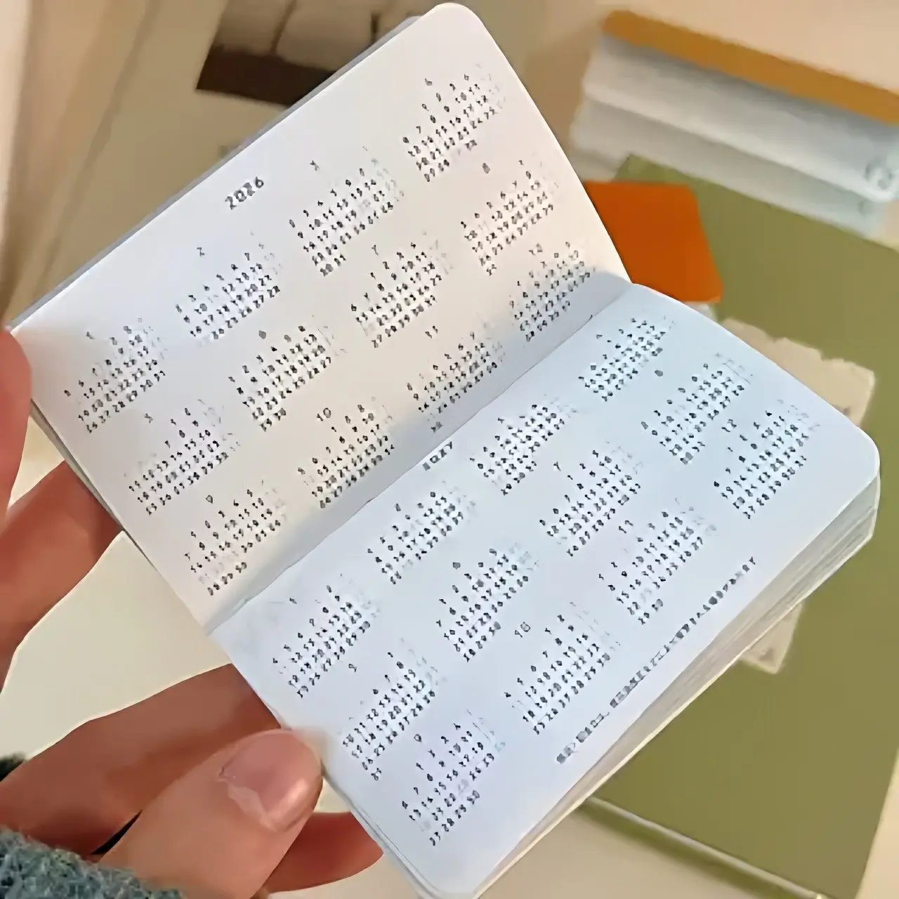 2026 Mini Sparbuch Monatskalender Taschen-Selbstdisziplin-Check-In-Journal Planer Notizbuch – Detail 5