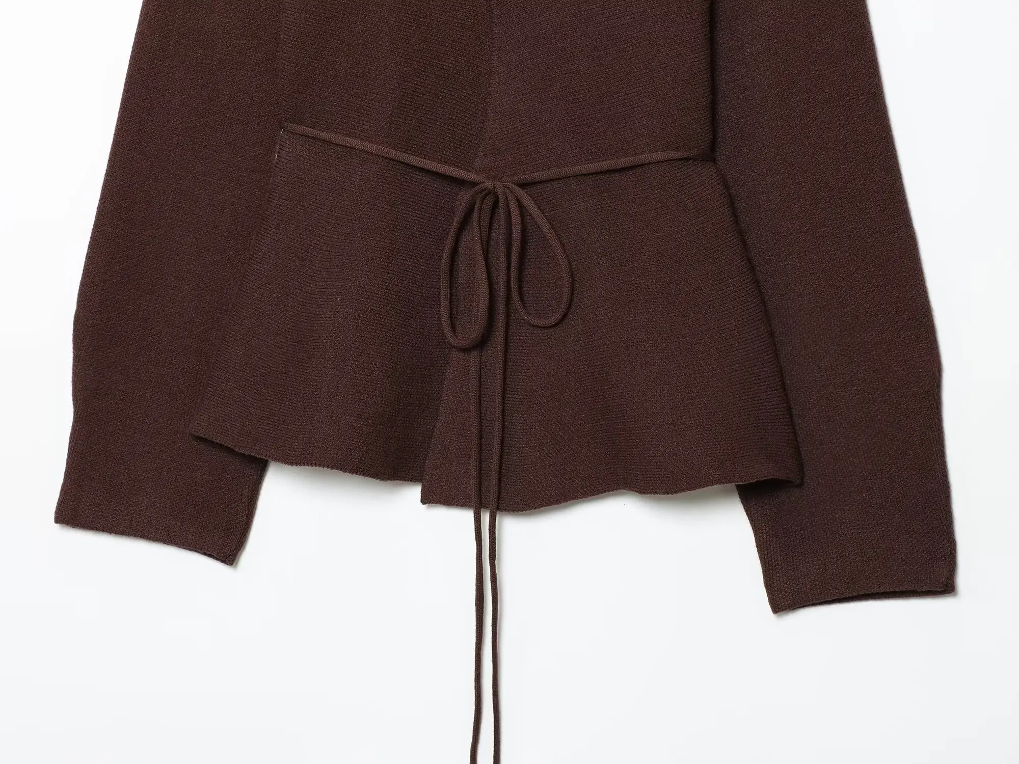 2025 Nueva llegada: cárdigan de punto para mujer para otoño/invierno elegancia francesa cárdigan estilo envolvente rojo intenso prendas de punto para mujer