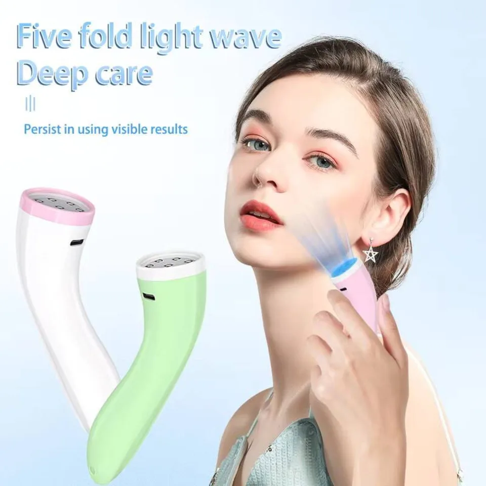 الوجه يتلاشى الفول طباعة الطاقة حب الشباب إزالة الجمال جهاز مدلك الوجه العلاج بالضوء آلة الأحمر الأزرق حب الشباب بقعة العلاج