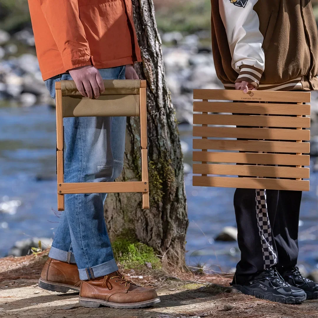 Small Tables Mini Wood Square Side Folding Plant Rack Flowerpot  Stand Child