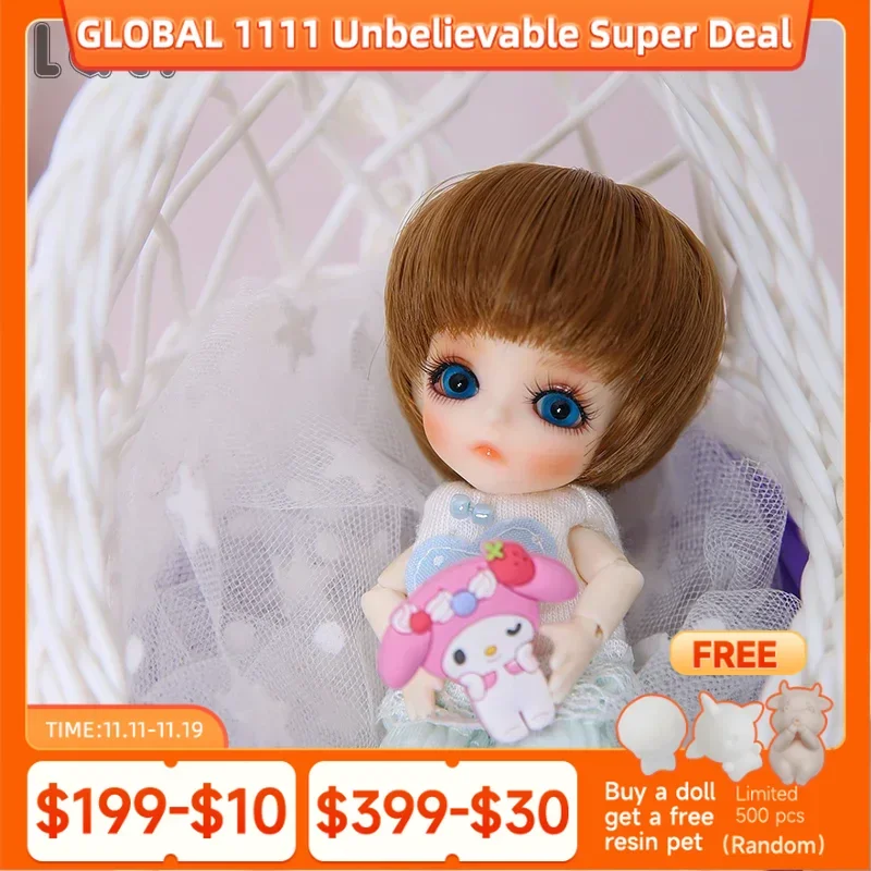 

Lati White T.haru 1/12 BJD SD Кукла Фигурки из смолы Модель тела для маленьких девочек и мальчиков Игрушки с глазами Высококачественный подарок на Рождество Oueneifs luodo