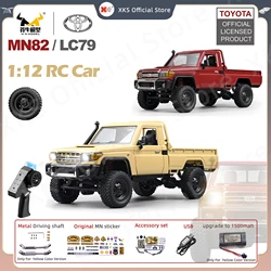 Mn82 Rc Car 1:12 Full Scale 2.4G 4WD 280 Motore di Controllo Remoto Off-Road Pickup Truck Modello di Auto per Ragazzi Regali per Adulti