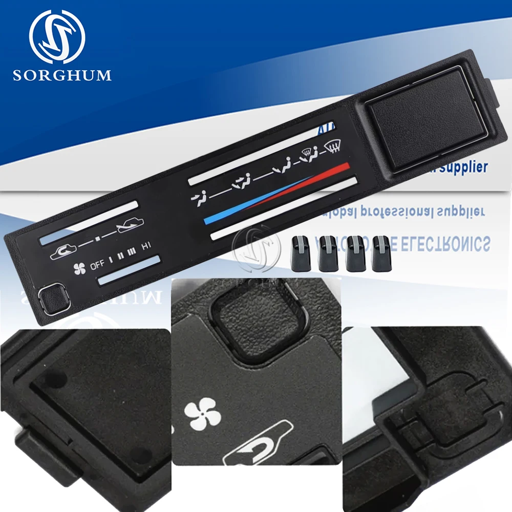 

5551989143 Heater Climate Control Face Plate With 4 Arms For Toyota Pickup 4Runner 1984 1988 AC Heat Bezel 5519-89143 559058911