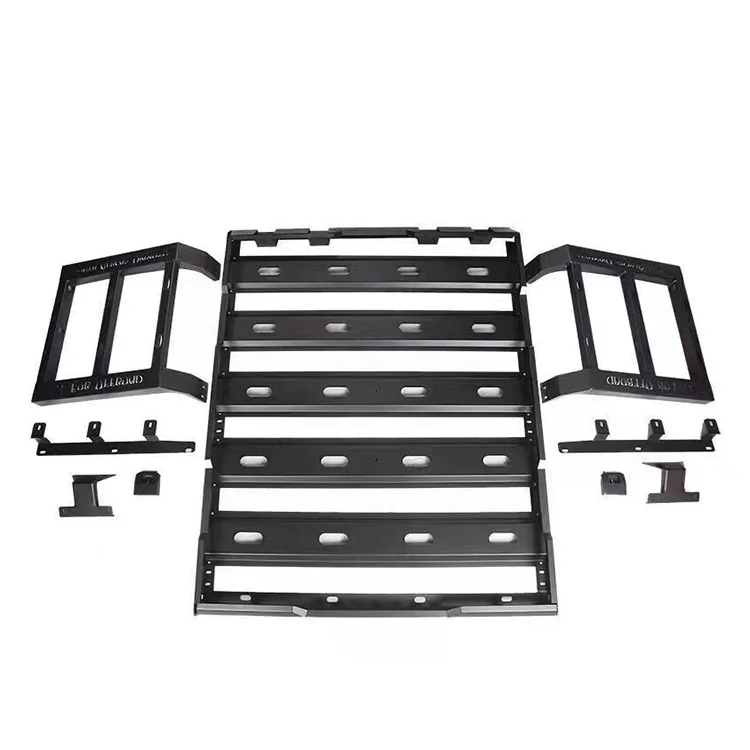 

For Wrangler JK JL BJ40 2018-2023 Off-Road Vehicle Parts Manufacturer Wholesale Steel Roof Racks Side Ladder Roof Racks 4x4