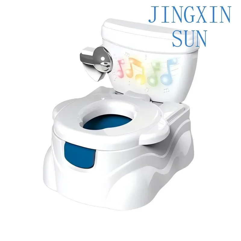 Cartoon pattern multi-functional  sound and light plastic toilet boy and girl potty training