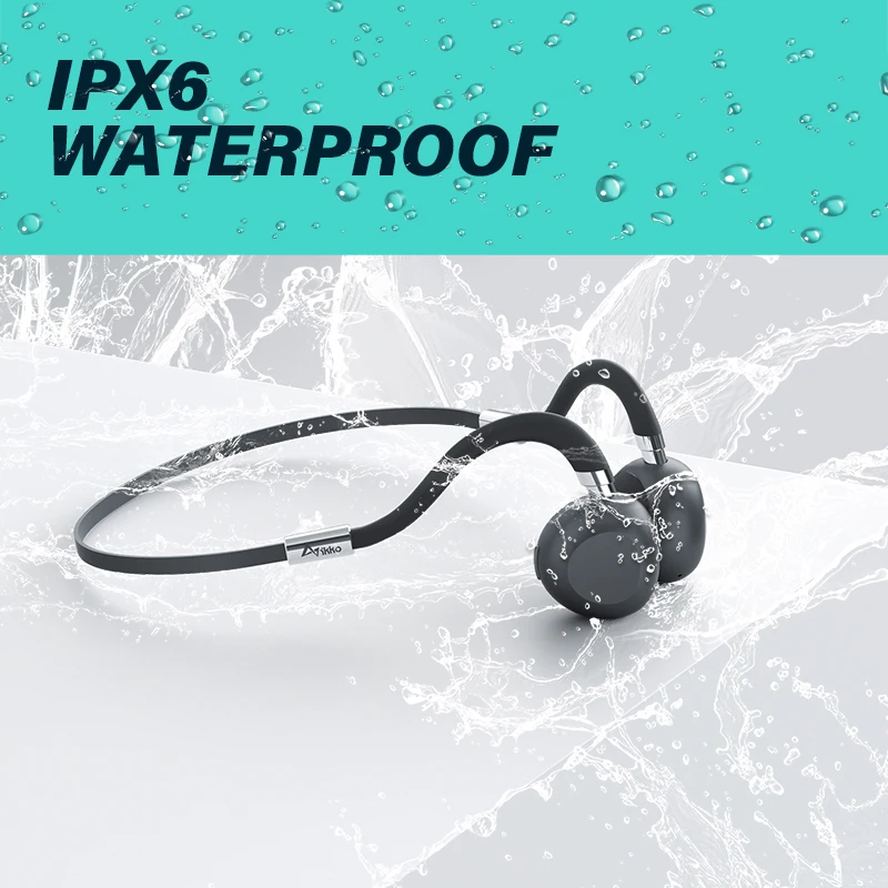 

iKKO Bone Conduction Wireless Headphones Bluetooth 5.3 Sports Earphones Waterproof With Microphone