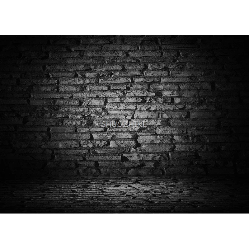 SHUOZHIKE 얇은 천 사진 배경, 빈티지 벽돌 벽 테마 사진 배경, 스튜디오 소품, 2187 ZZQQ-03
