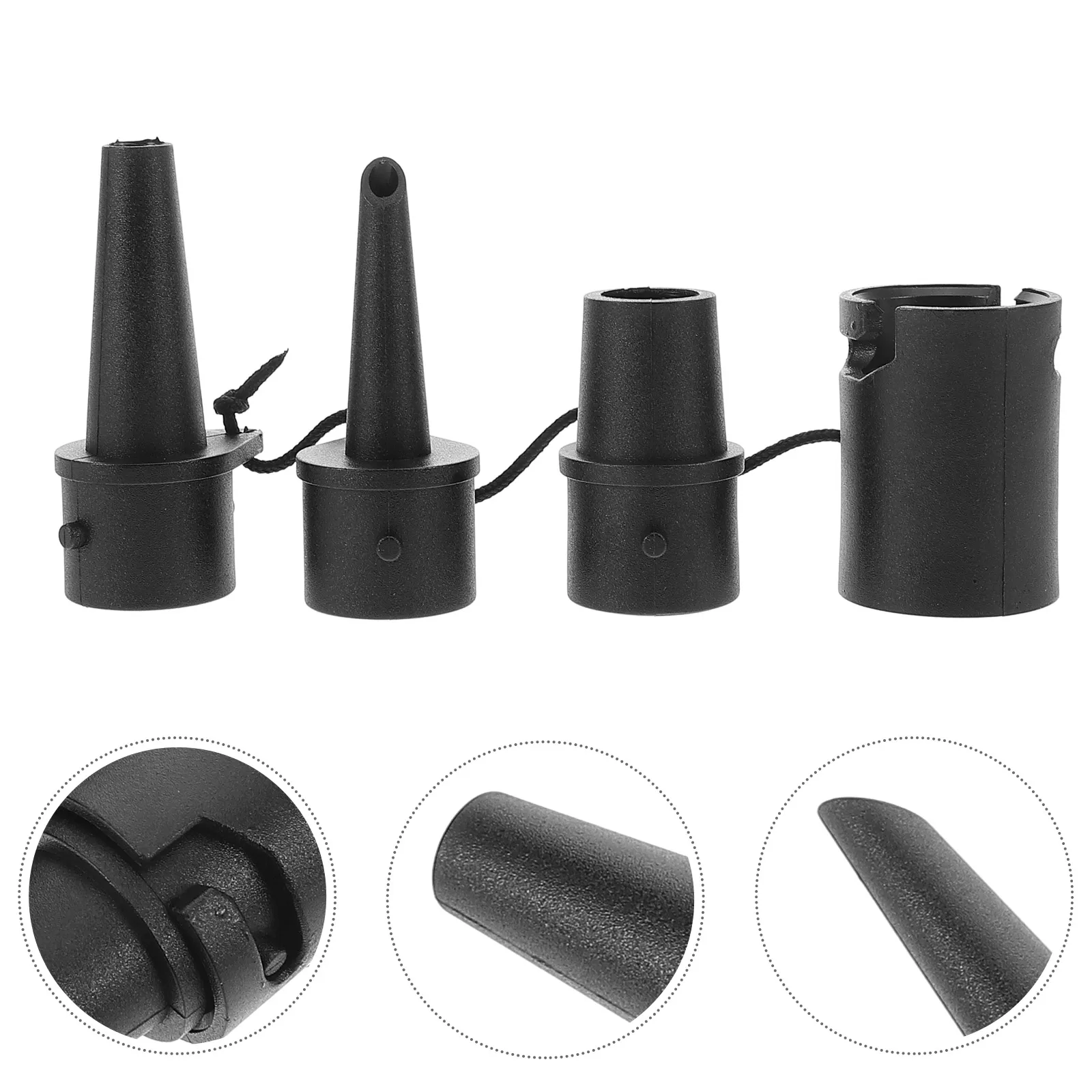 

Air Pump Adapter Attachments Mattress Replacement Nozzles for Inflatables Bed Blow up Compact Portable Inflate Easy Use Bike