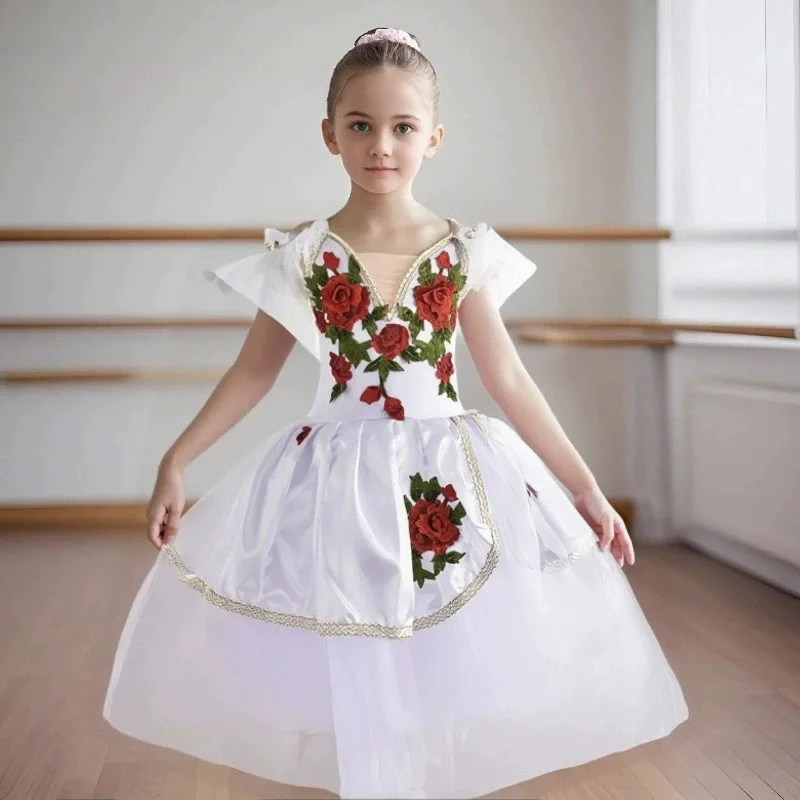 

Giselle Ballet Costume Adult Child Long Tutu Swan Lake Ballet Dress Girls Women Kids Ballerina Party Dance Ballet Tutu Dress