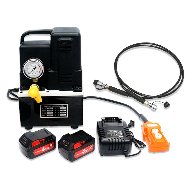 GYB-63D Excellent Hydraulic Electric Pump 18V Rechargeable Portable Lithium Battery Small Ultra-High Pressure Oil Pump Station 1