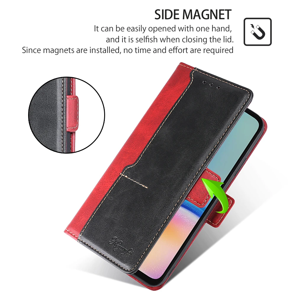 For Samsung Galaxy Xcover 7 5G Leather Wallet Case for Samsung Galaxy Xcover 7 6 Pro 2 Flip Cover Magnetic Phone Case Card Slot