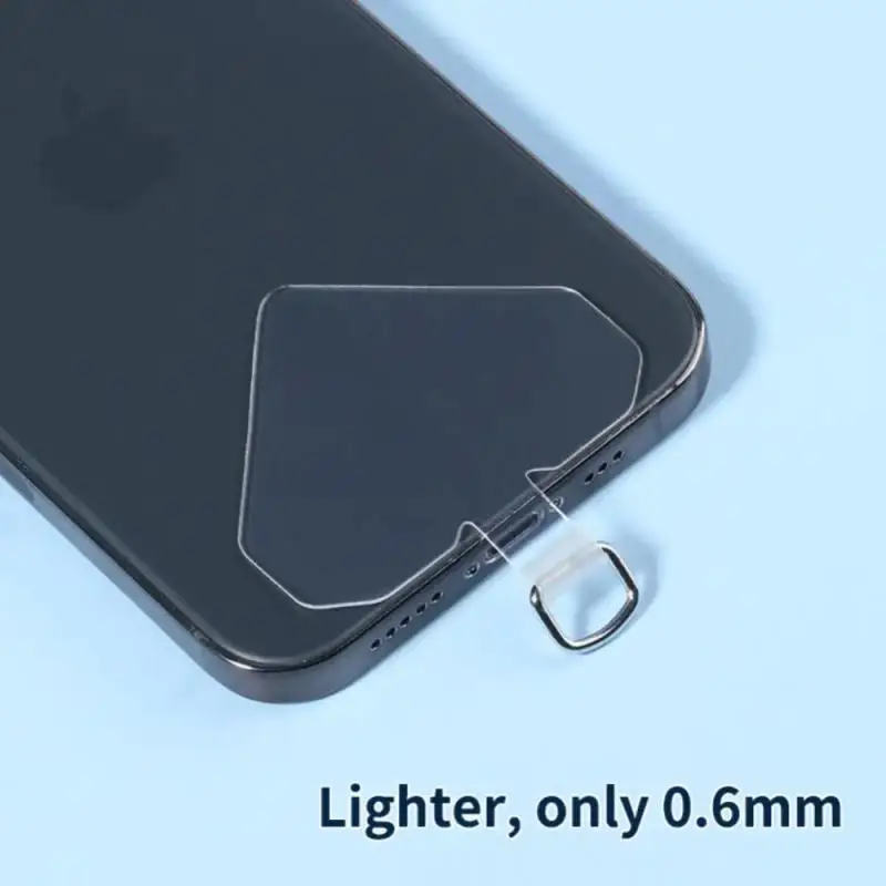 Transparent Mobile Phone Lanyard Gasket Tabs Anti-Loss TPU Rope Card Cord For Moblie Phone Hanging Strap Patches