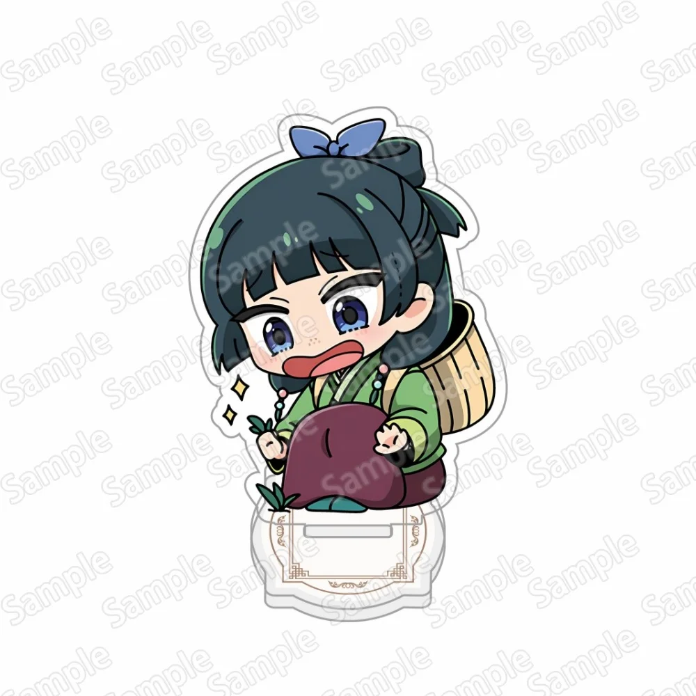 Anime The Apothecary Diaries Chibi Cute New Acrylic Stand & Keychain Set Starry Night Maomao Jinshi Figure Key Ring Combo Gift
