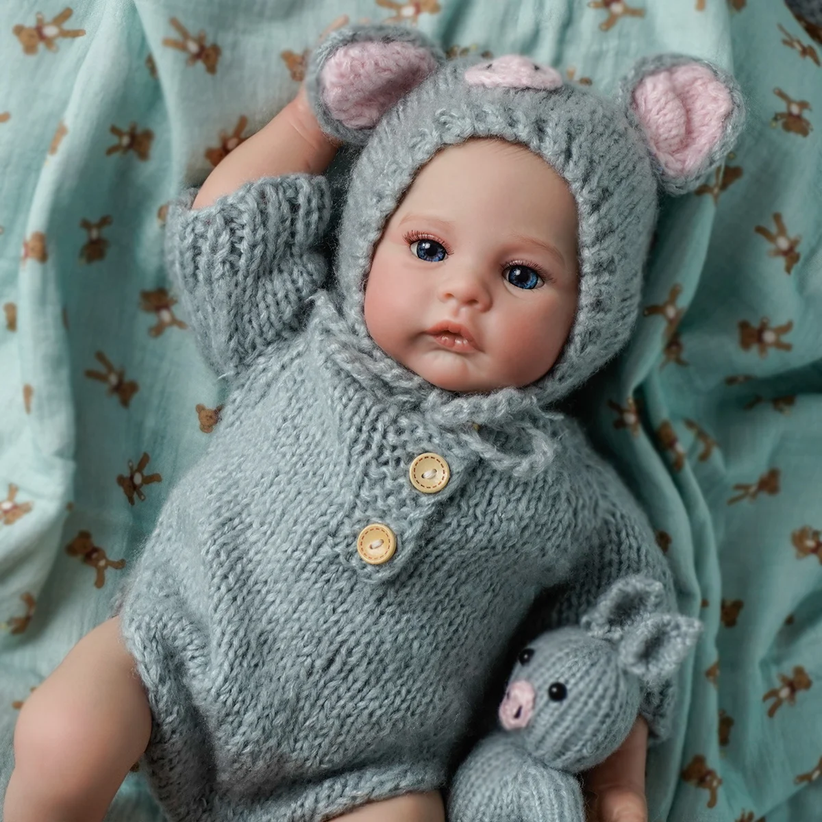 

JOYORA 50CM Is Like A Newborn Baby Doll Newborn Baby Size Doll Easter Gift Toy Girl Christmas Gift High-quality Gift 3D Skin