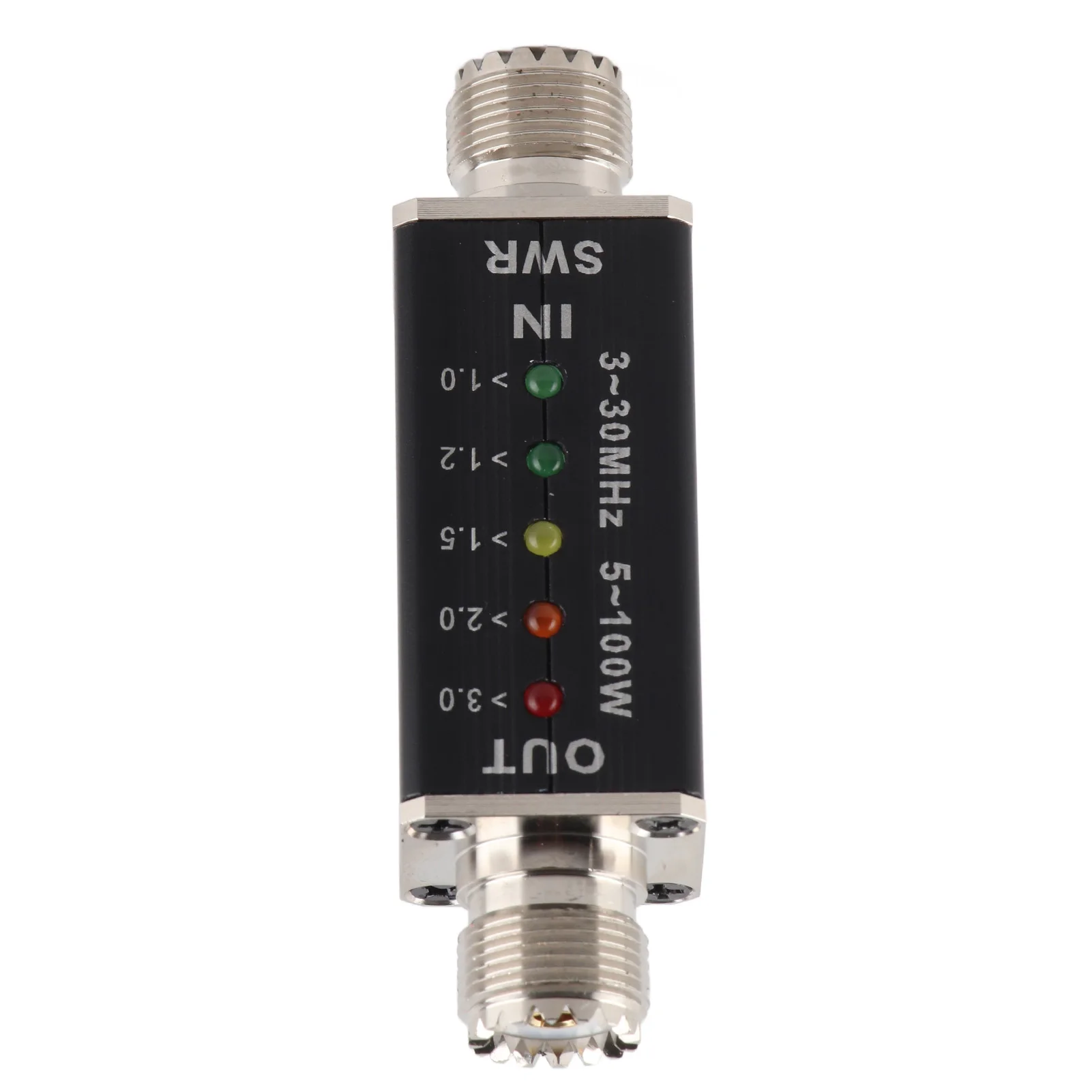 5-100W Standing Wave Meter Mini Shortwave LED Indicator SWR Meter for Antenna Radio 3 to 30MHz