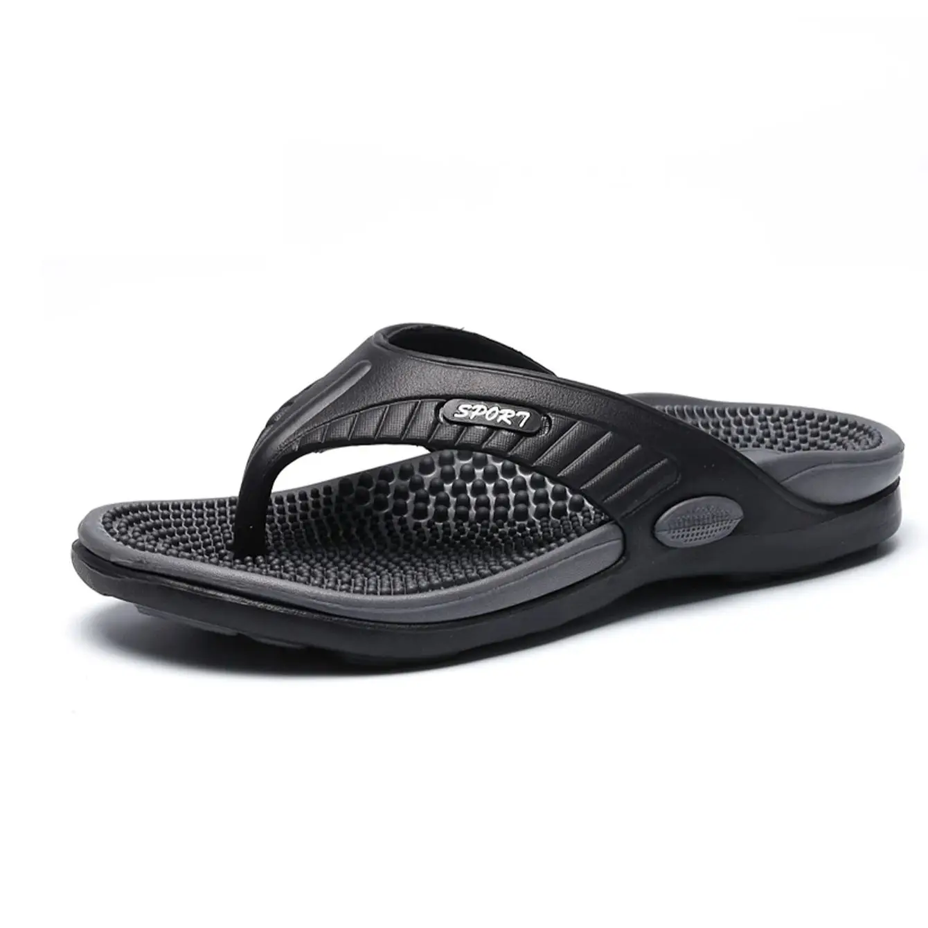 Leichte EVA-Sandalen für Herren mit Massagesohle, mehrfarbige Optionen, große Slip-On-Hausschuhe für den täglichen Gebrauch am Strand zu Hause im Freien